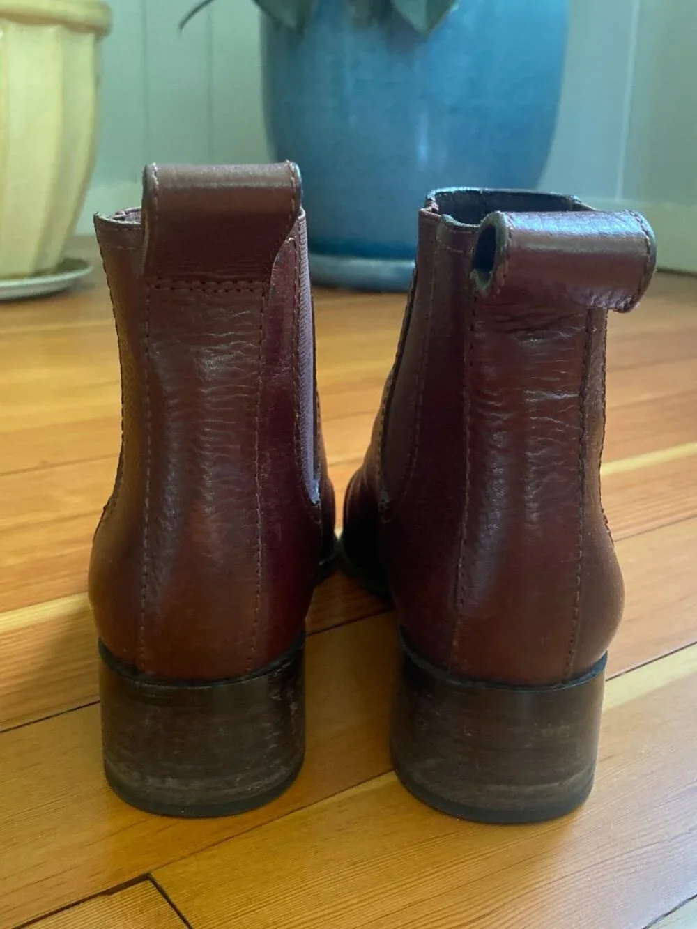 Loeffler Randall Nellie Chelsea Boots - Brown Leather - Size 8